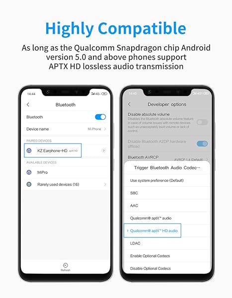 erjigo Erjigo KZ HD Bluetooth Headphone Wireless Earphone with Microphone Replacement for KZ ZST ZS10 AS10 BA10 AS06 ES4 ZSR - View 9 of 9