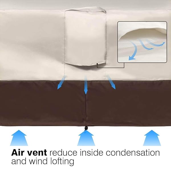 Vailge Vailge Waterproof Patio Furniture Cover - Durable Outdoor Table & Chair Protection in Beige & Brown - View 8 of 9