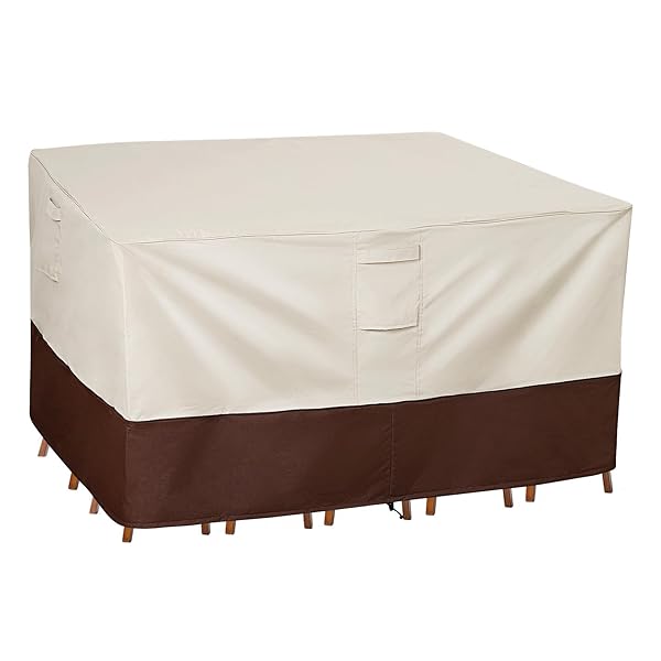 Vailge Vailge Waterproof Patio Furniture Cover - Durable Outdoor Table & Chair Protection in Beige & Brown - View 2 of 9