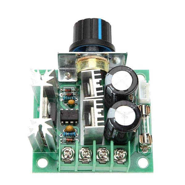 Vikye 12V-40V 10A PWM DC Motor Speed Controller - Stepless Variable Control Module - View 8 of 10