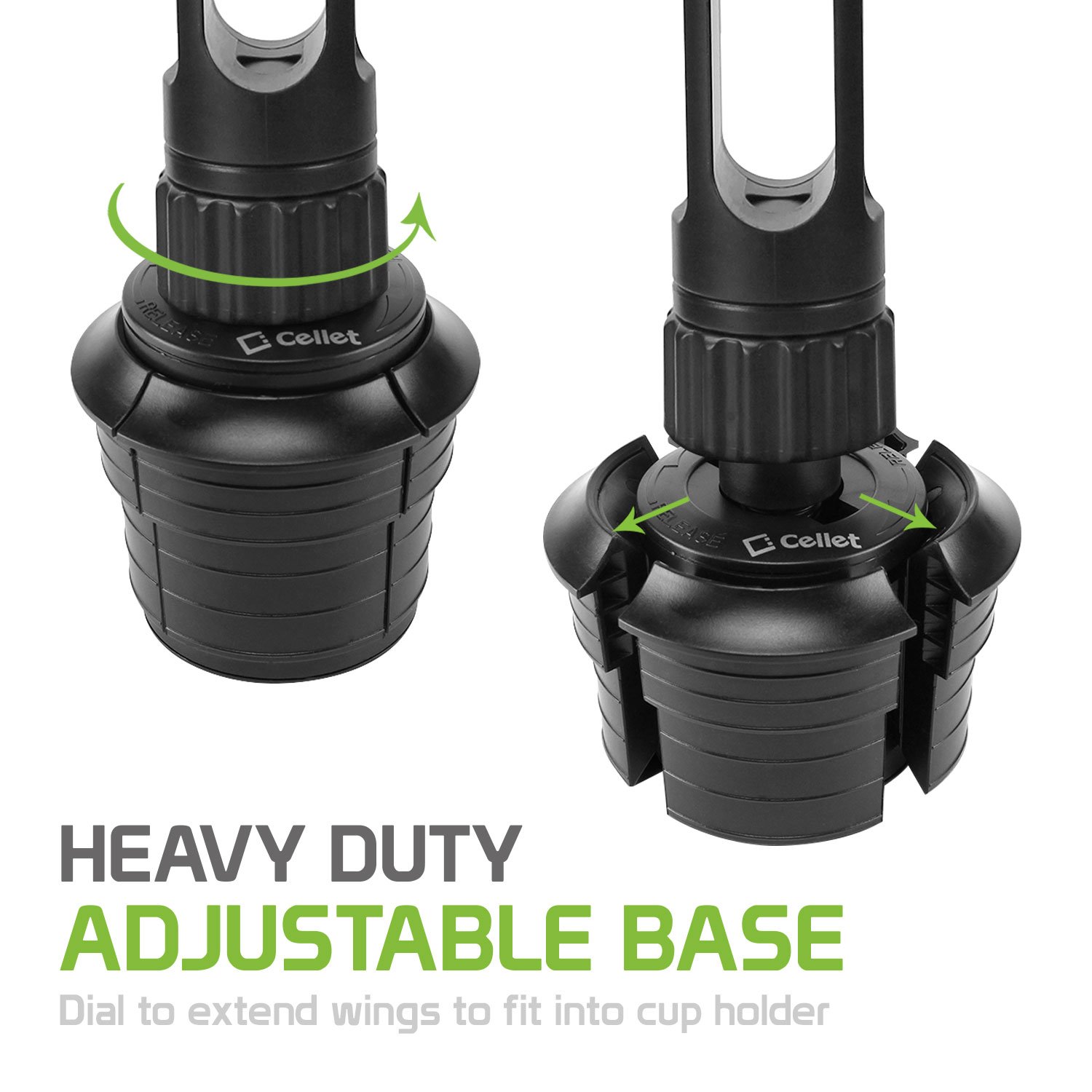 Cellet Universal Smartphone 360 Adjustable Cup Holder Mount for iPhone and Galaxy Devices Hands Free Automobile Cradle with 13in Neck - View 7 of 8