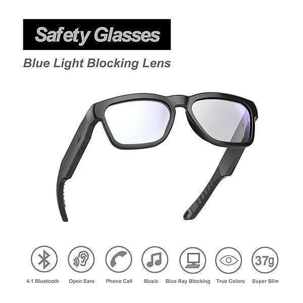 OhO sunshine Buy OhO Smart Glasses: Bluetooth Audio Glasses with Voice Control & Open Ear Design for Men & Women - View 4 of 9
