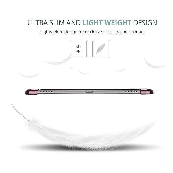 ProCase ProCase Slim Case for Galaxy Tab A 10.1 (2019) - Lightweight Stand Cover for T510, T515, T517 - Stylish Wine Color - View 5 of 7