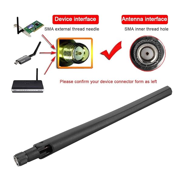 Zopsc Upgrade Your Wi-Fi: 3PCS Dual-Band 5dBi SMA Antennas for RT-AC68U & AC66U Routers - View 5 of 10