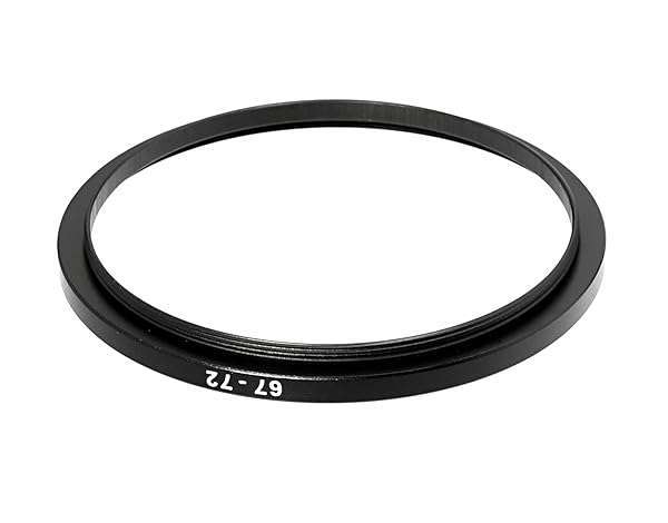 Fotasy 67-72MM Step-Up Ring Adapter (2 Pcs) for DSLR Lens - 67mm to 72mm Filter Ring for ND, UV, CPL & Infrared Filters - View 5 of 6