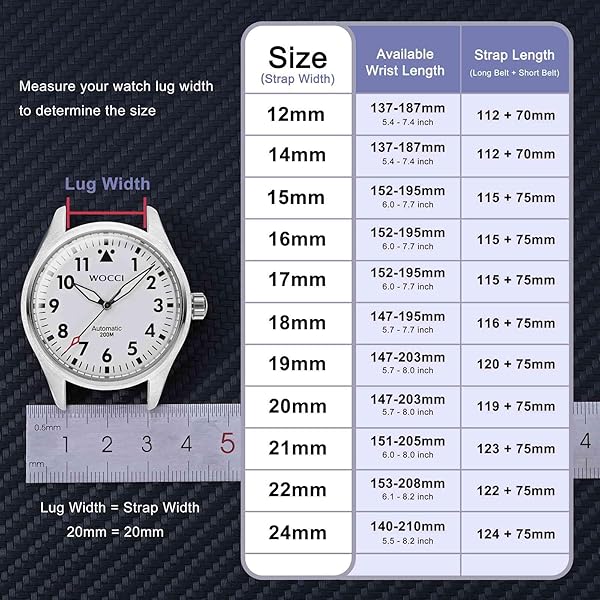 WOCCI WOCCI 20mm Silicone Watch Band Quick Release Rubber Replacement Strap with Silver Buckle White - View 5 of 9