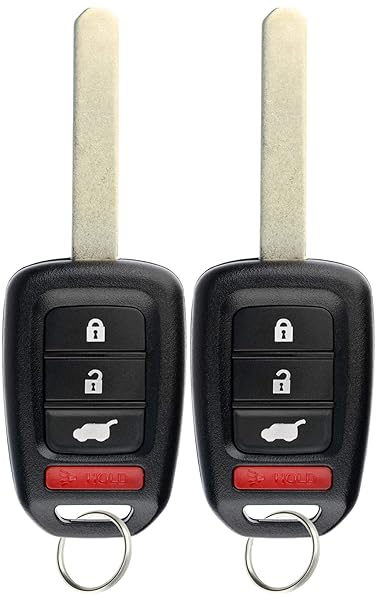 KeylessOption Keyless Entry Remote Fob Uncut Car Key Pack for Honda CR-V 2017 to 2019 MLBHLIK6-1TA