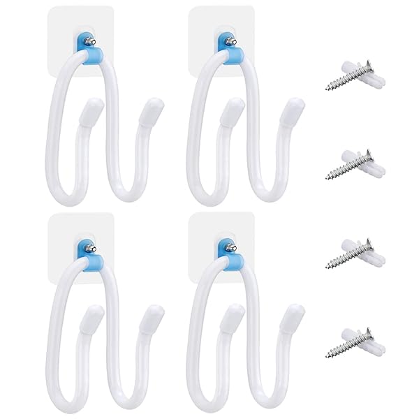 Linkidea Linkidea Wall Mount Holder for PS4/PS5/Xbox/Switch - Adjustable Controller & Headphone Hook (4 Pack, White) - View 2 of 7