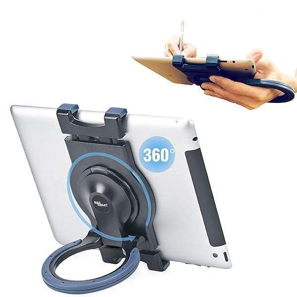 MAX SMART MAX SMART Tablet Hand Grip Holder & Stand: Perfect for Drawing, Reading, and Writing at Any Angle