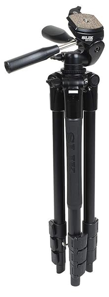 SLIK SLIK Pro AL-324DX w/SH-705E 3-Way Pan Head for Mirrorless/DSLR Sony Nikon Canon Fuji Cameras and More - Black (613-358) - View 3 of 10