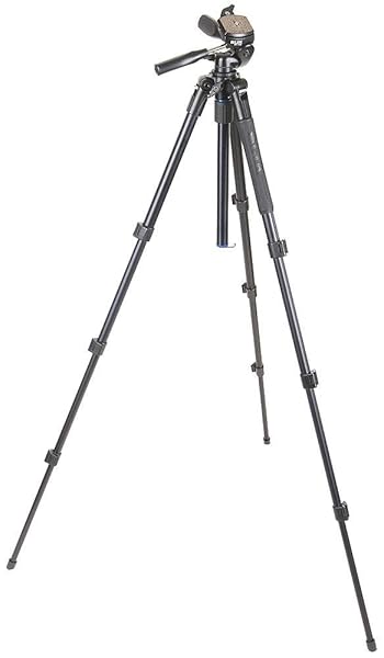 SLIK SLIK Pro AL-324DX w/SH-705E 3-Way Pan Head for Mirrorless/DSLR Sony Nikon Canon Fuji Cameras and More - Black (613-358) - View 5 of 10