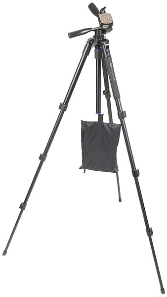 SLIK SLIK Pro AL-324DX w/SH-705E 3-Way Pan Head for Mirrorless/DSLR Sony Nikon Canon Fuji Cameras and More - Black (613-358) - View 7 of 10