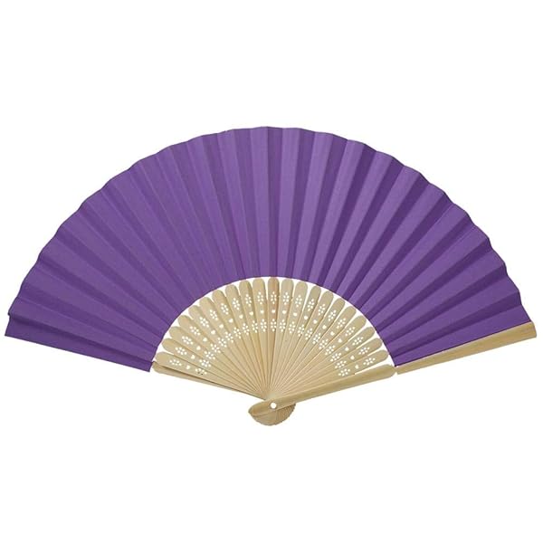 Elegant Handheld Folding Paper Fan for Weddings & Festivals - Perfect Party Decoration
