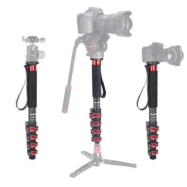 AVELLA "Avella C325 58" Carbon Fiber Monopod for Canon, Nikon, Sony DSLR - Lightweight & Durable" - View 6 of 11