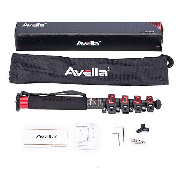 AVELLA "Avella C325 58" Carbon Fiber Monopod for Canon, Nikon, Sony DSLR - Lightweight & Durable" - View 8 of 11