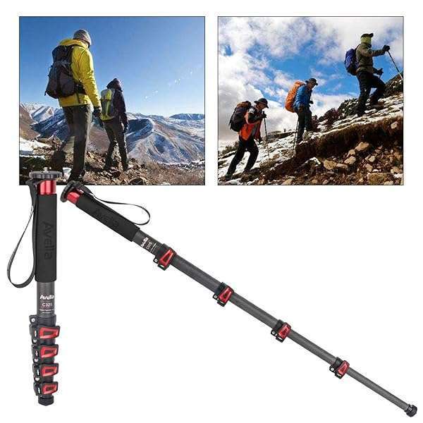 AVELLA "Avella C325 58" Carbon Fiber Monopod for Canon, Nikon, Sony DSLR - Lightweight & Durable" - View 9 of 11