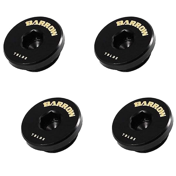 Barrow "Barrow G1/4" Thin Stop Plug Fitting - Black Internal Hex Socket, 4-Pack for Optimal Performance"