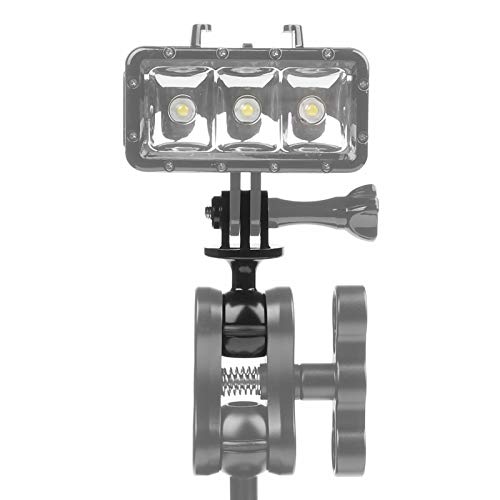 QKOO QKOO Aluminum Ball Mount for GoPro Hero 8 Max 7 6 5 4 3 Black Silver Osmo Action AKASO SJCAM Ball Head Adapter with 3/8 Inch Screw Hole - View 7 of 9