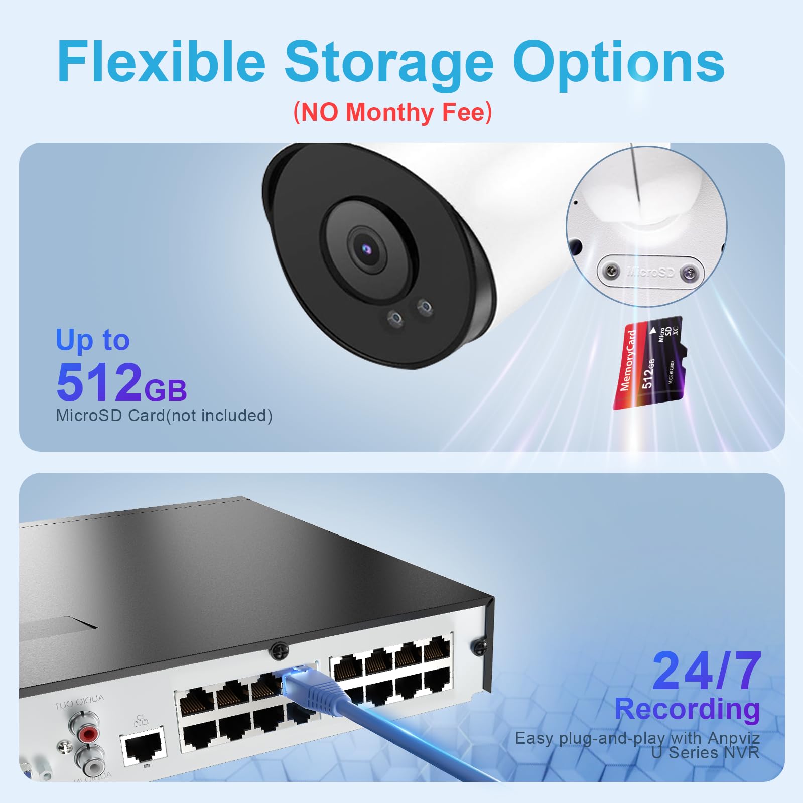 Anpviz Anpviz 5MP Bullet POE IP Camera: 24/7 Security, Night Vision, Audio & Motion Detection - View 7 of 9