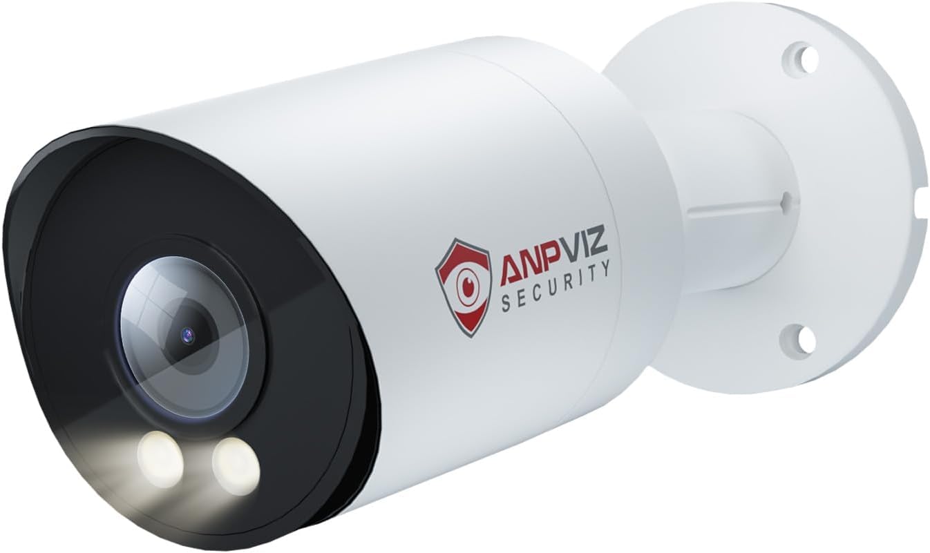 Anpviz Anpviz 5MP Bullet POE IP Camera: 24/7 Security, Night Vision, Audio & Motion Detection