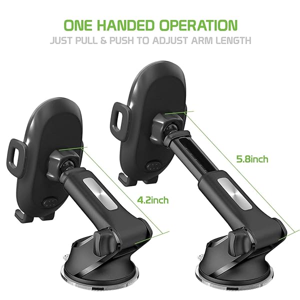 Cellet Cellet Car Windshield and Dashboard Smartphone Holder Mount with One-Click Release and Extending Arm for iPhone and Galaxy Compatibility - View 4 of 9