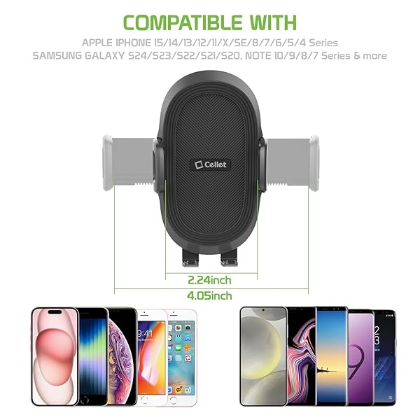 Cellet Cellet Car Windshield and Dashboard Smartphone Holder Mount with One-Click Release and Extending Arm for iPhone and Galaxy Compatibility - View 8 of 9