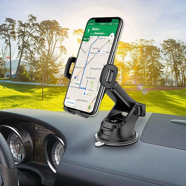 Cellet Cellet Car Windshield and Dashboard Smartphone Holder Mount with One-Click Release and Extending Arm for iPhone and Galaxy Compatibility - View 9 of 9