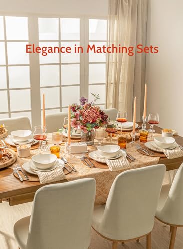 Sweese Sweese 151.001 Porcelain Dessert Salad Plates Set of 6 White 7.8 Inch Ideal for Serving Salads and Desserts - View 6 of 6