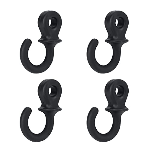 CPWGSM VGEBY 4Pcs Monkey Tail Bow String Stabilizer - Rubber Shock Absorber for Compound Bows (Black)