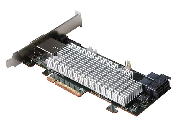 HighPoint Highpoint RocketRAID 3742A 8 Internal 8 External Channels 12GBPS PCIe 3.0 X8 SAS SATA RAID Controller - View 3 of 5