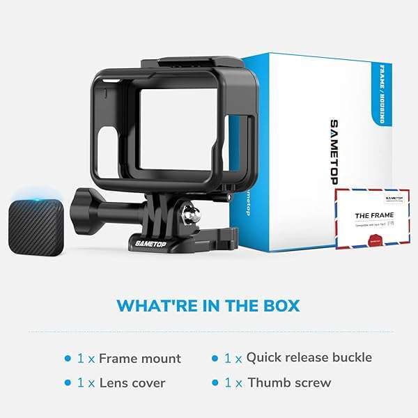 Sametop Sametop Case Housing Frame for GoPro Hero7/6/5/2018 - Durable Mount for Action Cameras - View 4 of 9