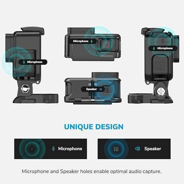 Sametop Sametop Case Housing Frame for GoPro Hero7/6/5/2018 - Durable Mount for Action Cameras - View 7 of 9