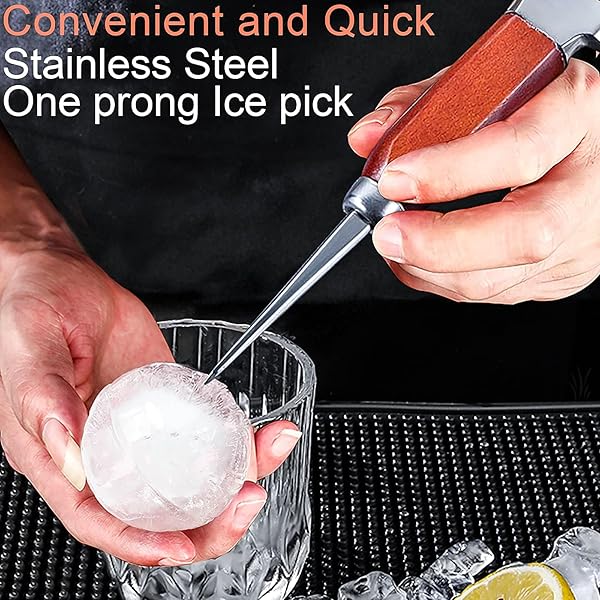 SuproBarware 7-Inch Stainless Steel Ice Pick & Crusher - Japanese Style Chipper for Bars & Home Use - View 5 of 8
