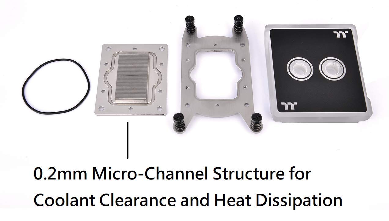 Thermaltake Thermaltake Pacific W6 RGB Water Block for AMD Ryzen Threadripper TR4 - 16.8M Colors, Alexa & Razer Chroma Sync - View 4 of 9