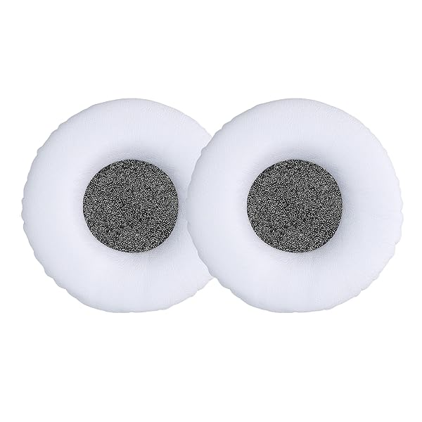 KWMobile Ear Pads for Sennheiser HD25/HD25-1 II/HD250BT - 2X White Replacement Earpads