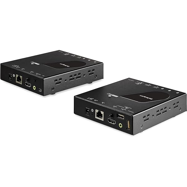 StarTech.com StarTech HDMI KVM Extender Over IP 4K 30Hz USB LAN CAT5e CAT6 100m Remote KVM Switch Console Transmitter Receiver Kit TAA SV565HDIP - View 6 of 8