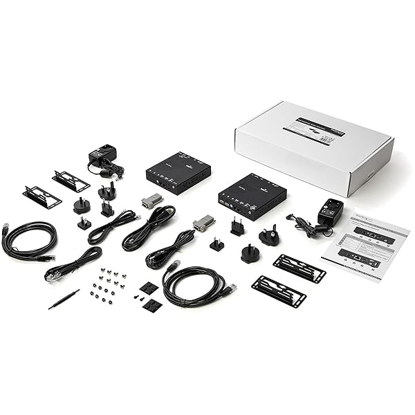 StarTech.com StarTech HDMI KVM Extender Over IP 4K 30Hz USB LAN CAT5e CAT6 100m Remote KVM Switch Console Transmitter Receiver Kit TAA SV565HDIP - View 8 of 8