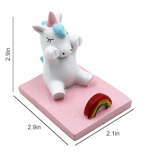 Amamcy Amamcy Cute Unicorn Cellphone Holder Stand - Adorable Desk Ornament for All Smartphones - View 3 of 8