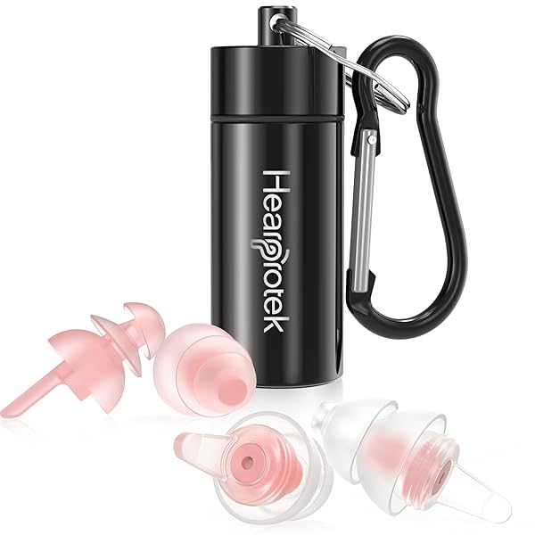 Hearprotek Hearprotek Sleeping Ear Plugs Ultra Soft Noise Reduction 32db 30db for Side Sleepers Snoring Travel Working Safety Pink 2 Pairs