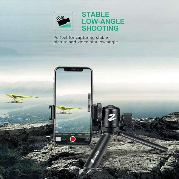 Zeadio Zeadio Metal Mini Tripod: 20kg Load, Perfect for Smooth 4, Crane Plus, Osmo Mobile & All Cameras - View 4 of 6