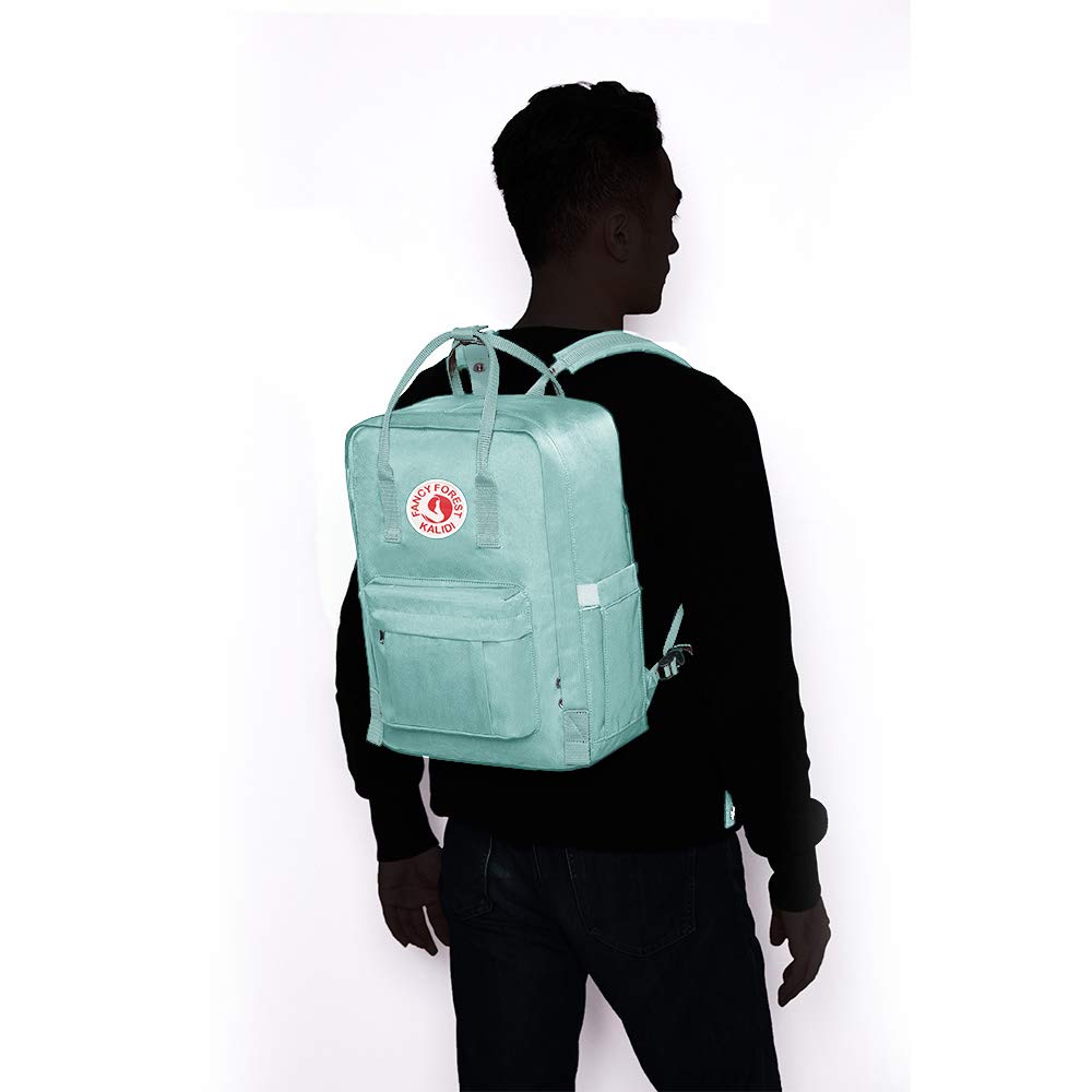 KALIDI KALIDI Mint Green Casual Laptop Backpack 15 Inches Classic Rucksack for Travel College Hiking Gym Outdoor Daypack - View 6 of 9