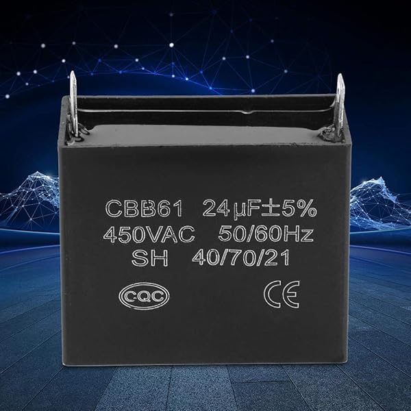 Vikye CBB61 Starting Capacitor 450V AC 24uF for Motor Starting Low Loss Low Leakage UL Listed Heat Resisting Square Run Capacitors - View 5 of 9