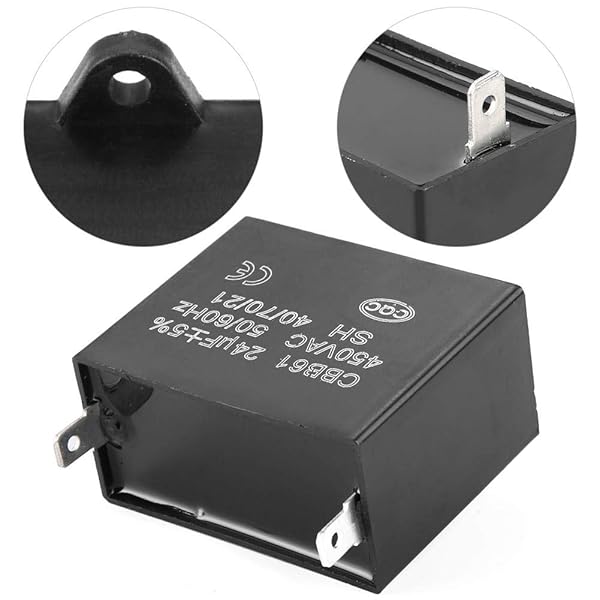 Vikye CBB61 Starting Capacitor 450V AC 24uF for Motor Starting Low Loss Low Leakage UL Listed Heat Resisting Square Run Capacitors - View 9 of 9