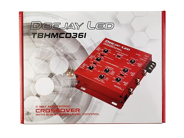 DEEJAY LED Deejay LED Vehicle Multi-Amplifier Crossover: RCA Inputs & Outputs for Superior Sound
