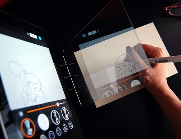 ETCHR Etchr Mirror: Versatile Optical Tracing Projector for All Surfaces - Perfect Art Tool for Kids & Adults with Tablets & Smartphones - View 5 of 8