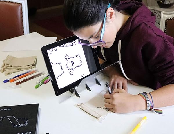 ETCHR Etchr Mirror: Versatile Optical Tracing Projector for All Surfaces - Perfect Art Tool for Kids & Adults with Tablets & Smartphones - View 7 of 8