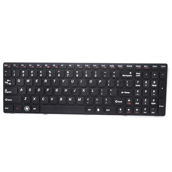 Padarsey Padarsey Keyboard Frame for Lenovo Ideapad G580 G580A G585 V580 Z580 Black US Layout Compatible Part Numbers 25201846 25201869 25206659 - View 3 of 6