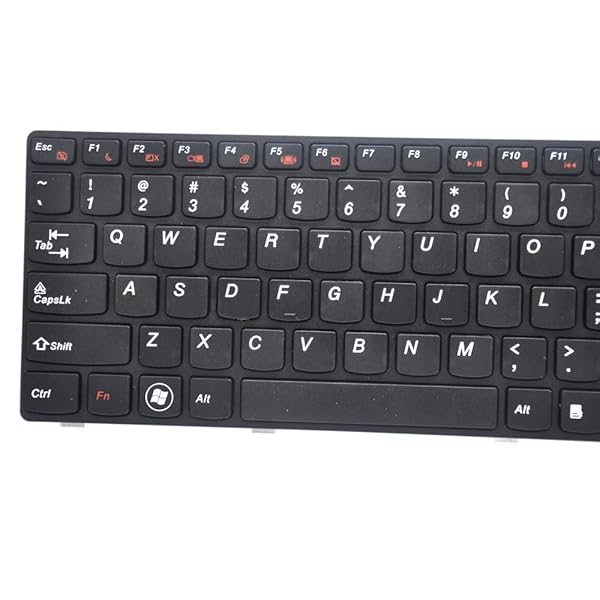 Padarsey Padarsey Keyboard Frame for Lenovo Ideapad G580 G580A G585 V580 Z580 Black US Layout Compatible Part Numbers 25201846 25201869 25206659 - View 4 of 6