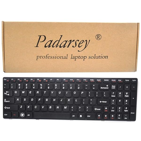 Padarsey Padarsey Keyboard Frame for Lenovo Ideapad G580 G580A G585 V580 Z580 Black US Layout Compatible Part Numbers 25201846 25201869 25206659 - View 2 of 6
