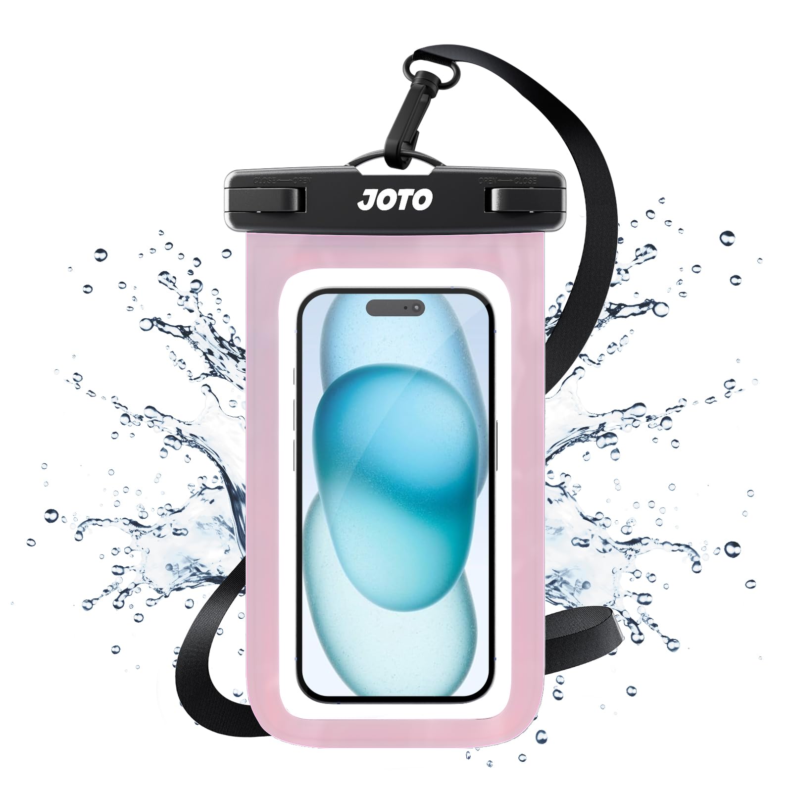 JOTO "JOTO Universal Waterproof Phone Pouch for iPhone 15/14/13/12/11 & Galaxy S23/S22 - Dry Bag Case for Up to 7" Phones"